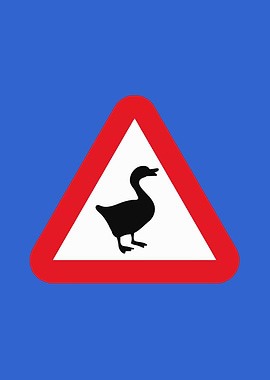 Goose Crossing Sign