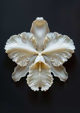 White Orchid Close-Up