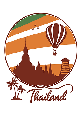 Thailand Travel Illustration
