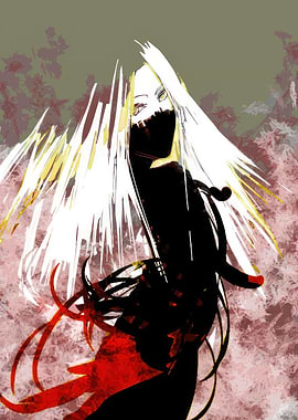 Anime Girl with White Hair