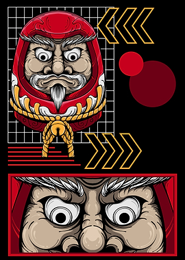 Daruma Doll Illustration