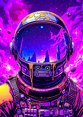 Cosmic Portrait Astronaut in Space