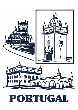 Portugal Landmark Illustration