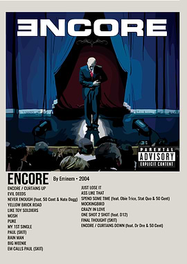 Eminem Encore Album Cover' Poster, picture, metal print