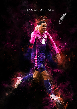 Jamal Musiala Soccer Art