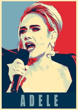Adele Pop Art Poster