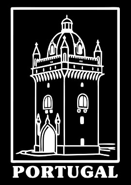 Portugal Tower Illustration