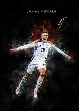 Jamal Musiala Soccer Art