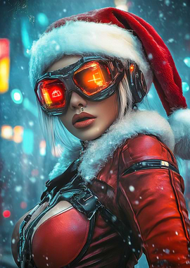 Cyberpunk Santa