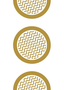 Gold Circle Pattern
