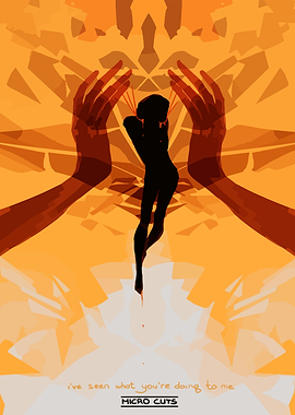 Silhouette Figure in Hands