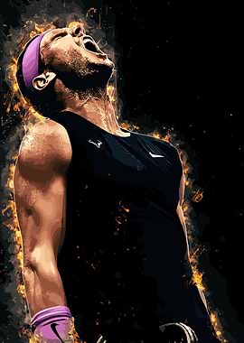 Rafael Nadal Tennis Art