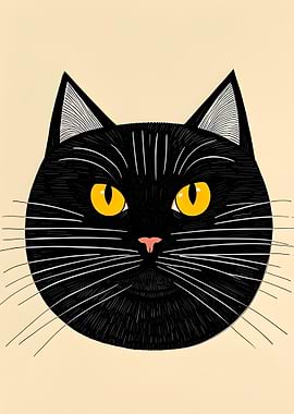 Black Cat Portrait