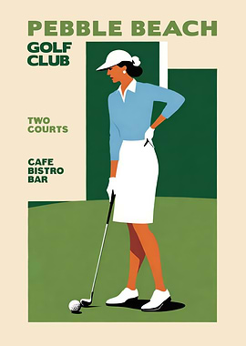 Pebble Beach Golf Club Poster