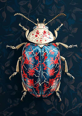 Ornate Beetle Illustration