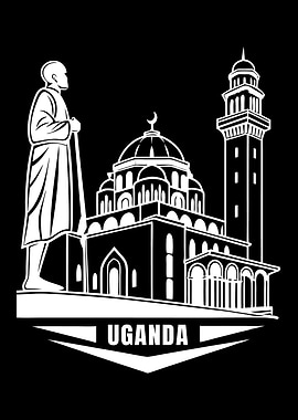 Uganda Mosque Illustration