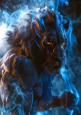 Fierce And Mystical Lion