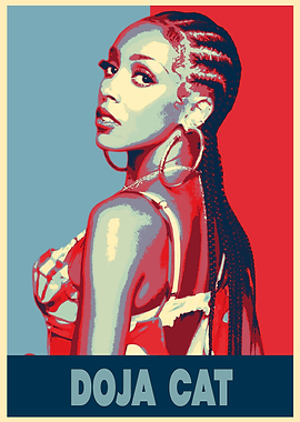 Doja Cat Pop Art Poster