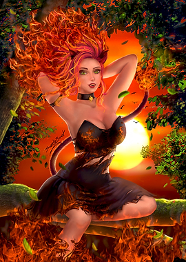Zodiac Sign Lion - Fiery Liongirl
