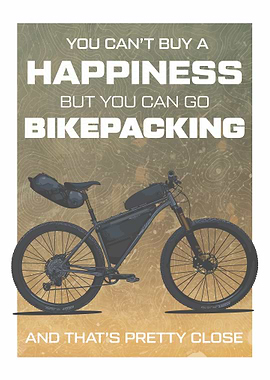 Mountain Bike Bikepacking MTB Poster