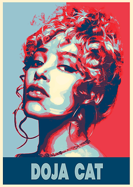 Doja Cat Pop Art Poster
