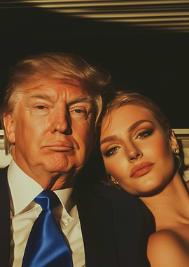 Trump and Woman Portrait