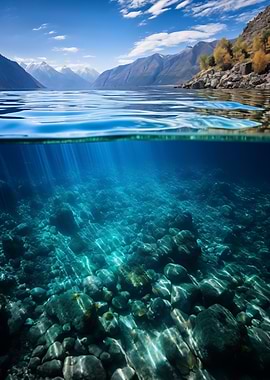 Mountain Lake Underwater