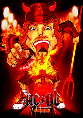 AC/DC Devil Cartoon