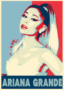 Ariana Grande Pop Art Poster