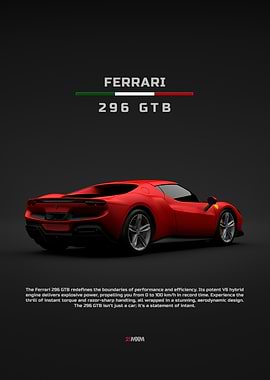2021 Ferrari 296 GTB Back