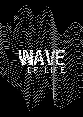 Wave of Life Abstract Art