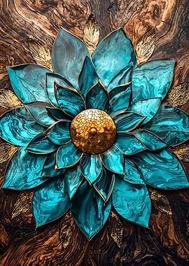 Wood and Gold Harmony