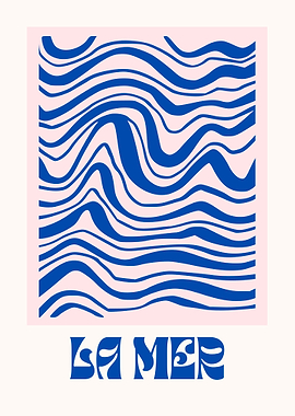 La Mer Abstract Art Print