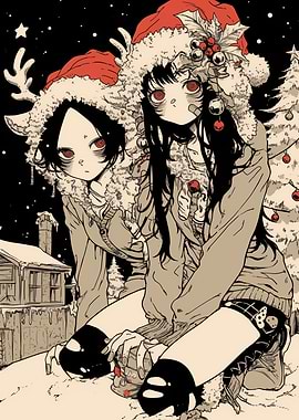 Christmas Horror Anime Girls