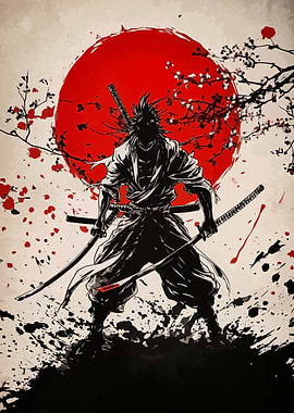 Samurai Warrior Art Print