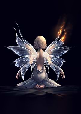 Fairy with Fire Wings