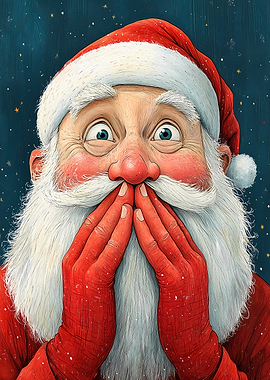 Surprised Santa Claus