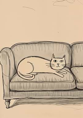 Cat on a Couch