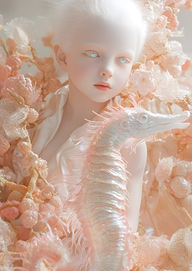 Pale Child with Seahorse