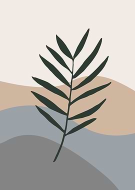 Minimalist Leaf Art Print