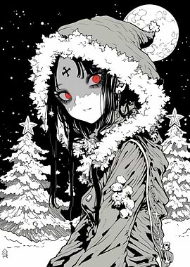 Anime Girl in Winter