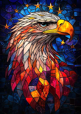 Stained Glass Eagle