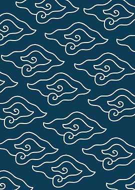 Cloud Pattern Batik Mega Mendung