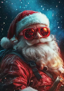Santa Claus with Sunglasses