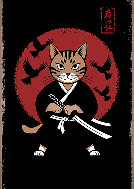 Samurai Cat katana ninja