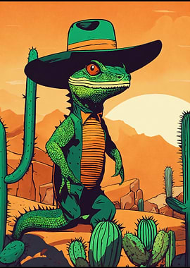 Lizard in a Cowboy Hat