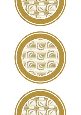 Gold Circle Pattern