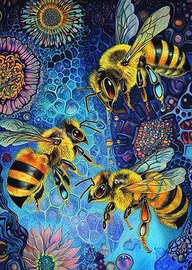 Bees in a Cosmic Garden