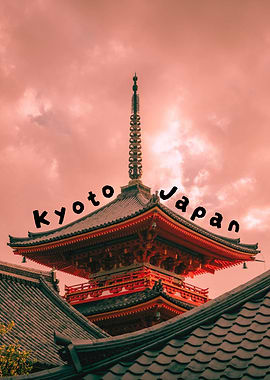 Kyoto Temple Sunset