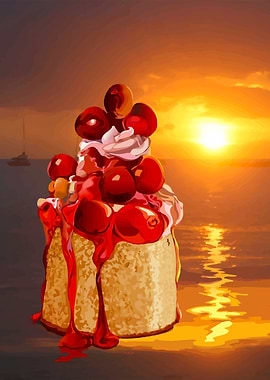 Cherry Cake Sunset